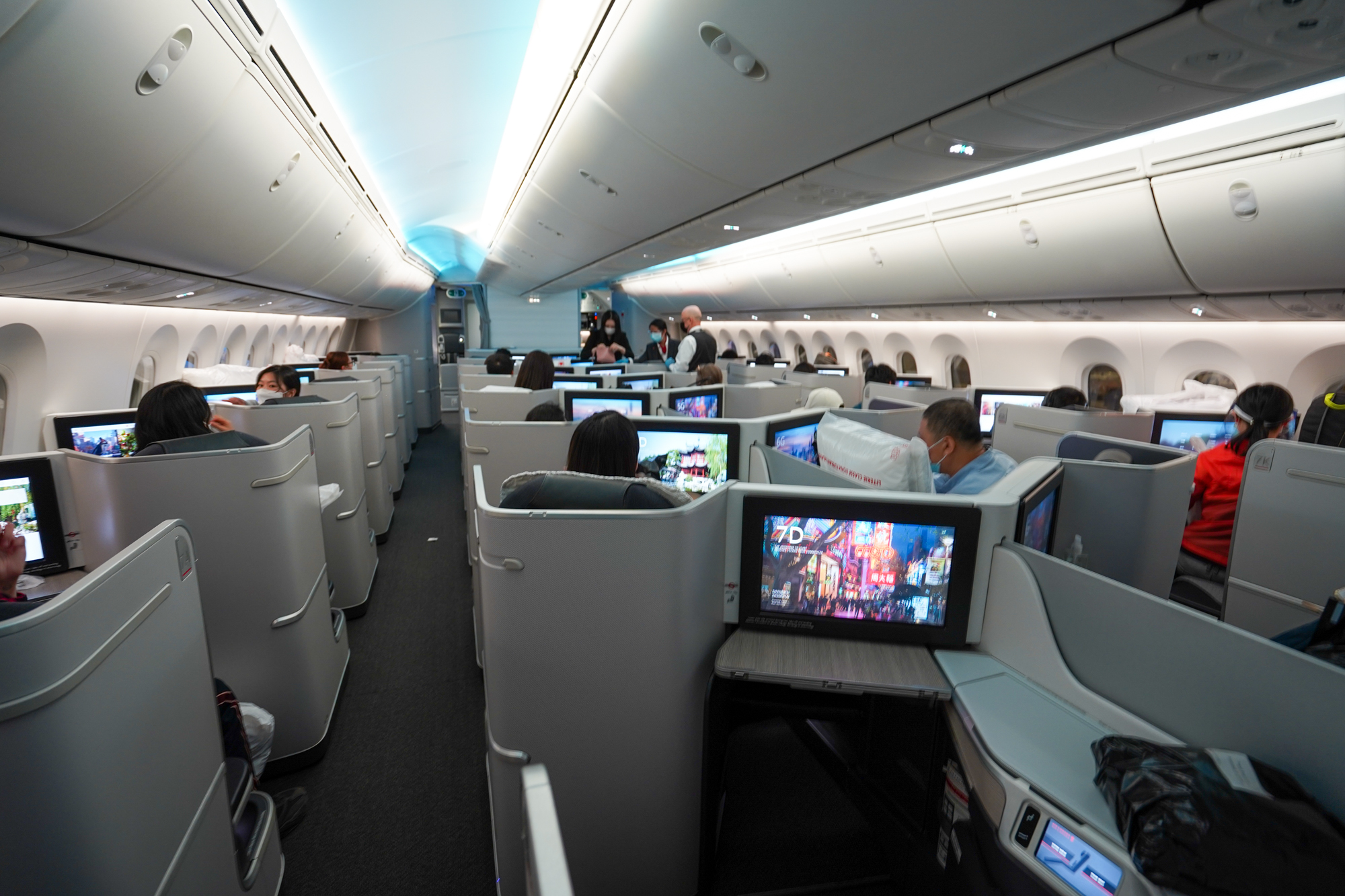 Air Canada business class cabin interior