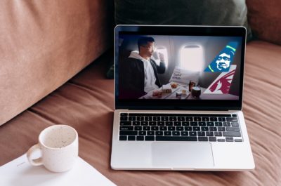 Visual representation of travel app dashboard