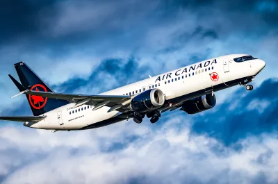 Air Canada Plane Sky View