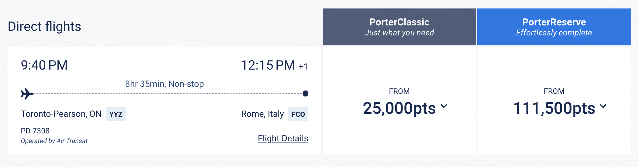 viporter redemption yyz fco viporter redemption yyz fco