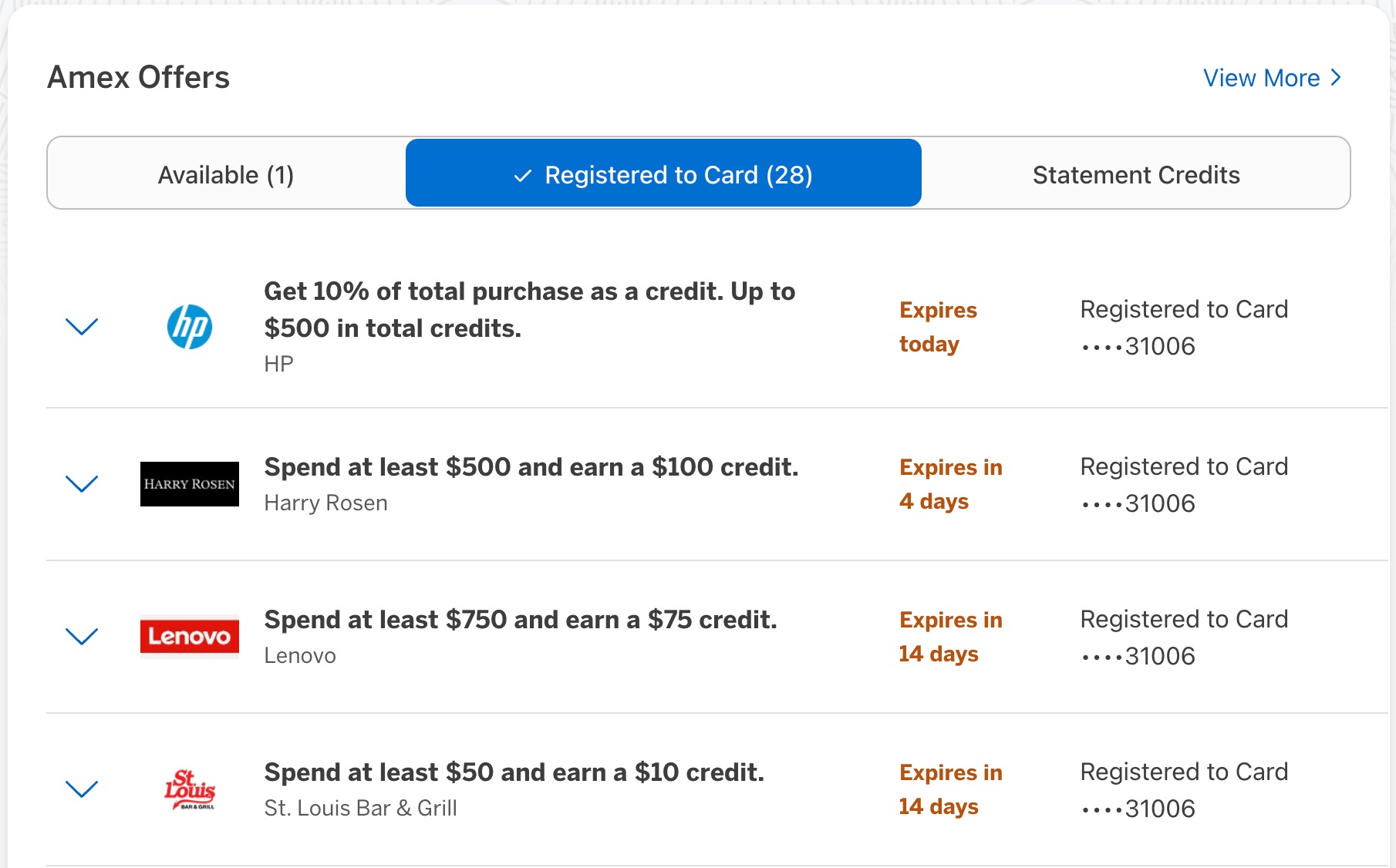 amex offers registered sep 2025